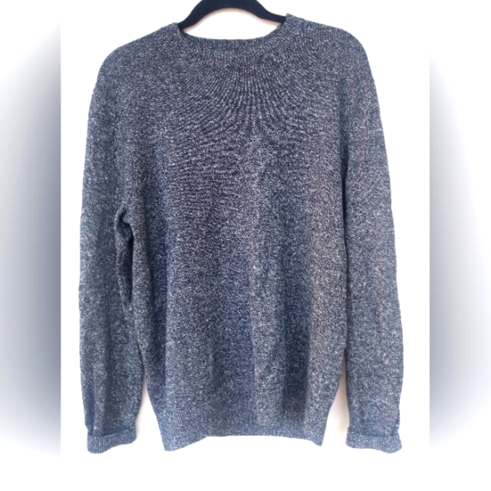 ❄️Hackett London Winter Linen Crew Sweater Large Wool Linen Cashmere UK Luxury